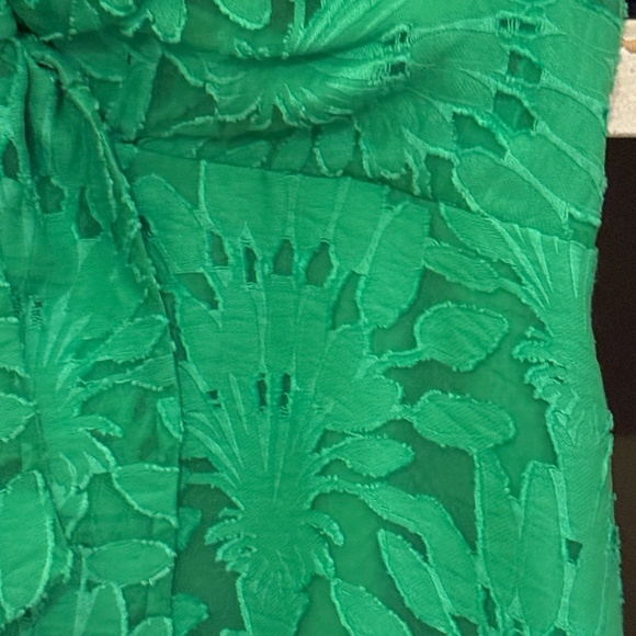 Lilly Pulitzer sz 2 Sarahlynne maxi dres stacked palm burnout fabric - Picture 6 of 7